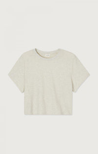 American Vintage T-SHIRT FEMME YPAWOOD GRIS CHINE