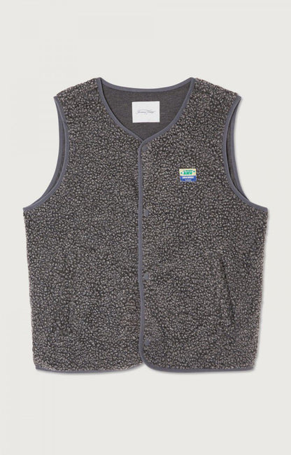 American Vintage VESTE HOMME HOKTOWN ANTHRACITE CHINE