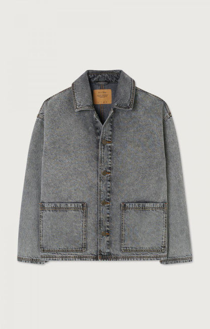 American Vintage VESTE HOMME YOPDAY BLACK VINTAGE SALT AND PEPPER