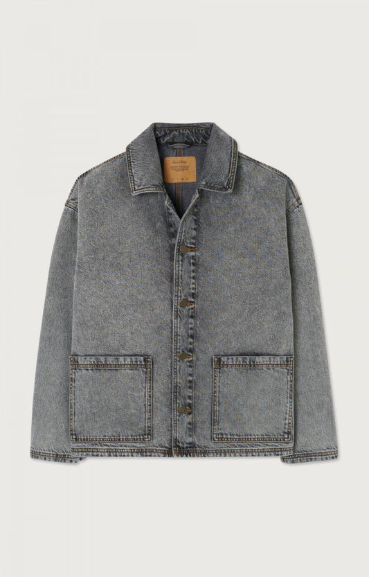 American Vintage VESTE HOMME YOPDAY BLACK VINTAGE SALT AND PEPPER