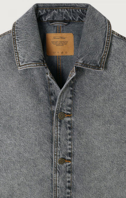 American Vintage VESTE HOMME YOPDAY BLACK VINTAGE SALT AND PEPPER