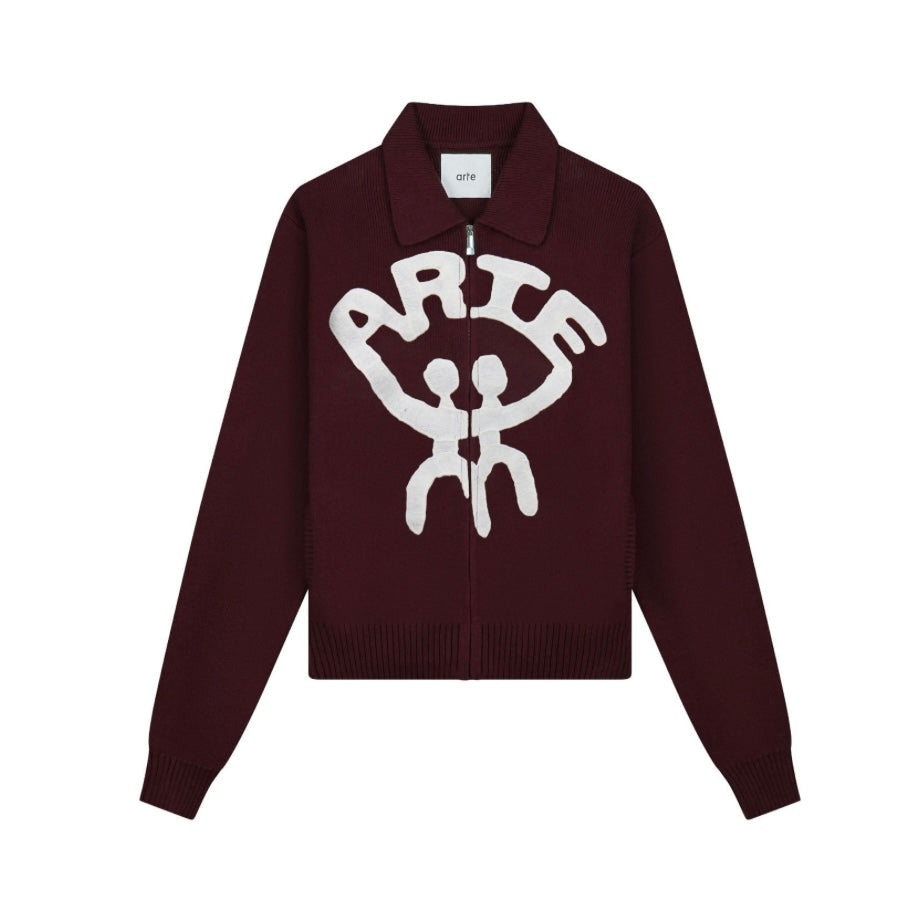 Arte Antwerp Cardigan ALL TOGETHER CARDIGAN Bordeaux