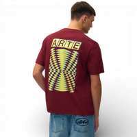 Arte Antwerp ABSTRACT BACK S/S TEE Bordeaux