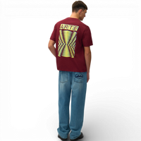 Arte Antwerp ABSTRACT BACK S/S TEE Bordeaux