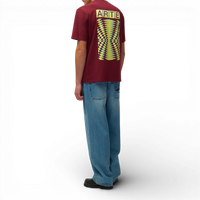 Arte Antwerp ABSTRACT BACK S/S TEE Bordeaux
