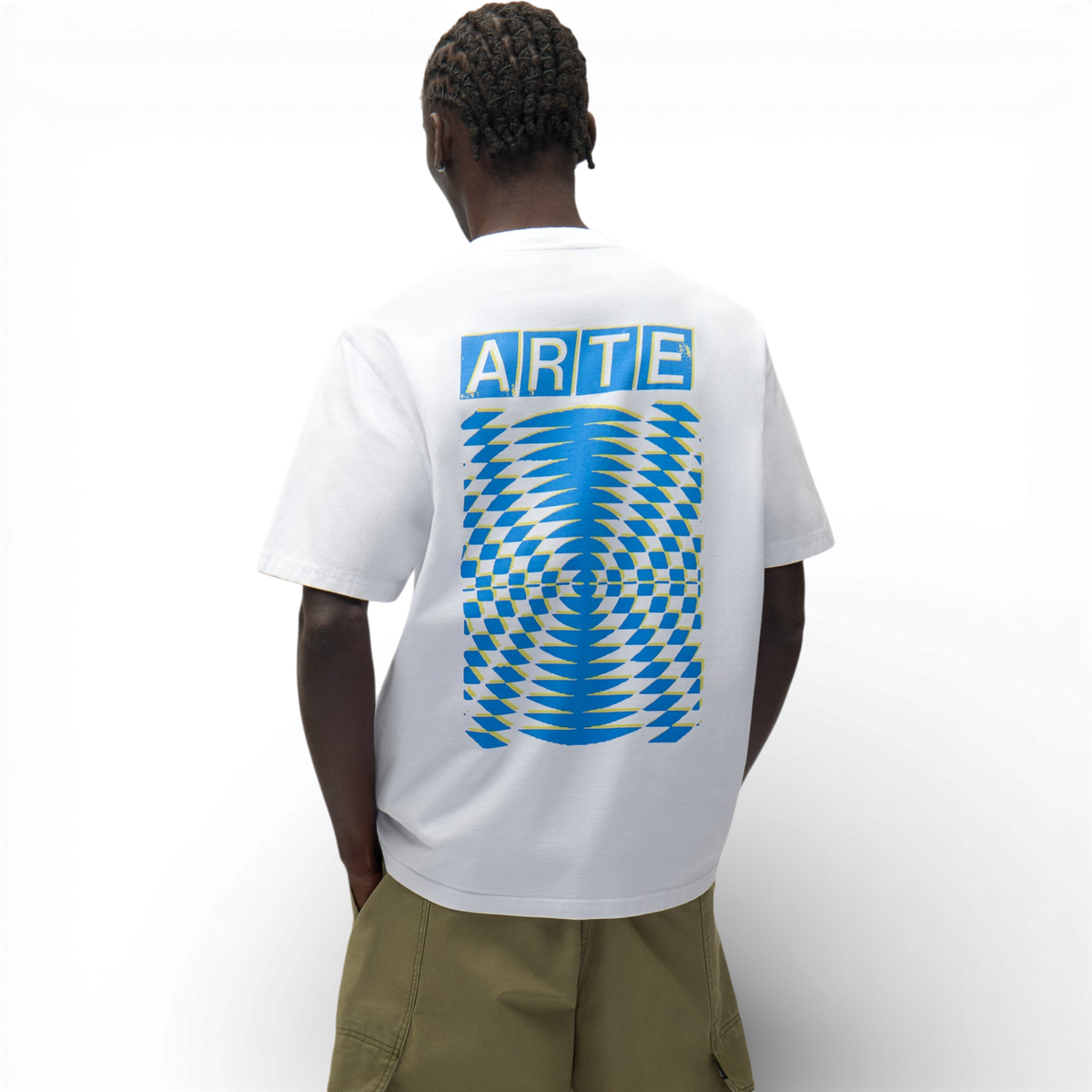 Arte Antwerp ABSTRACT BACK S/S TEE White