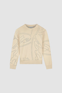 Arte Antwerp ALLOVER CIRCLE LOGO KNIT Cream