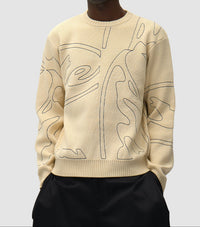 Arte Antwerp ALLOVER CIRCLE LOGO KNIT Cream