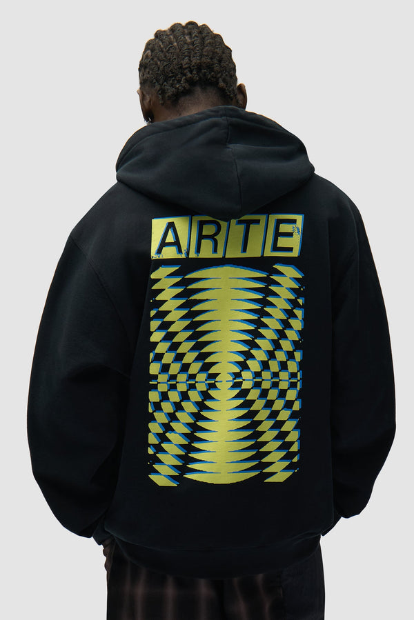 Arte Antwerp BACK ABSTRACT HOODIE Black — Arte Antwerp