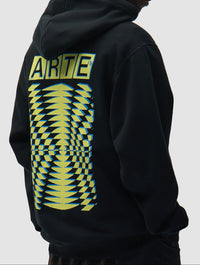 Arte Antwerp BACK ABSTRACT HOODIE Black