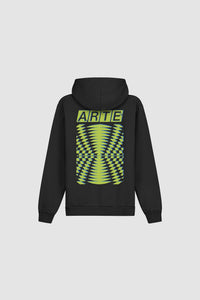 Arte Antwerp BACK ABSTRACT HOODIE Black
