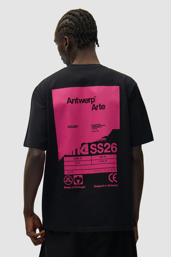 Arte Antwerp BACK POSTER S/S TEE Black — Arte Antwerp