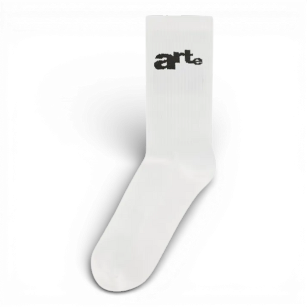 Arte Antwerp BIG LOGO SOCKS White — Arte Antwerp