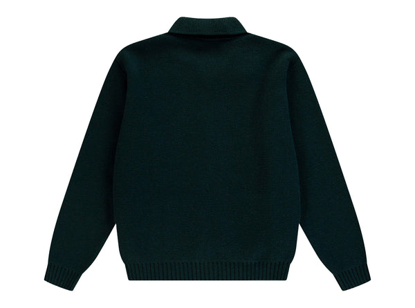 Arte Antwerp CABLE KNIT ZIP CARDIGAN Green