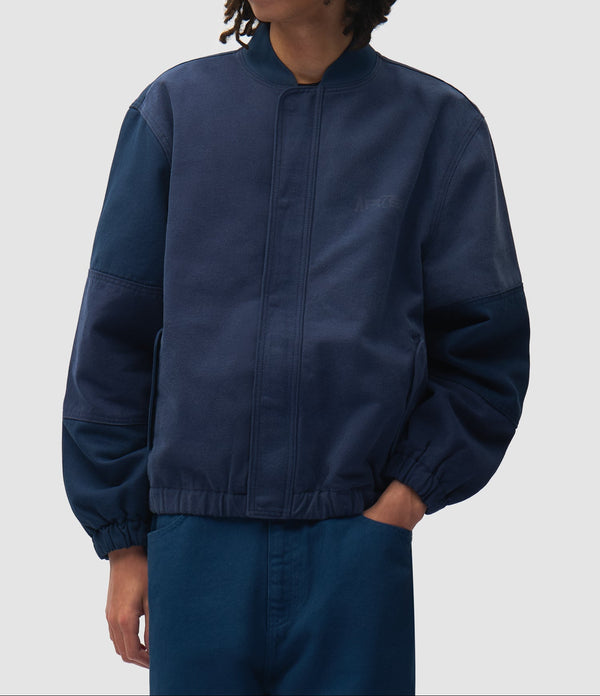 Arte Antwerp CANVAS PANEL BOMBER JACKET Navy — Arte Antwerp