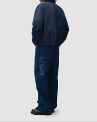 Arte Antwerp CANVAS PANEL BOMBER JACKET Navy