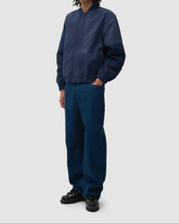 Arte Antwerp CANVAS PANEL BOMBER JACKET Navy