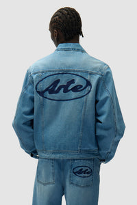 Arte Antwerp CIRCLE LOGO JEANS JACKET Bleach