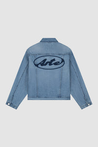 Arte Antwerp CIRCLE LOGO JEANS JACKET Bleach