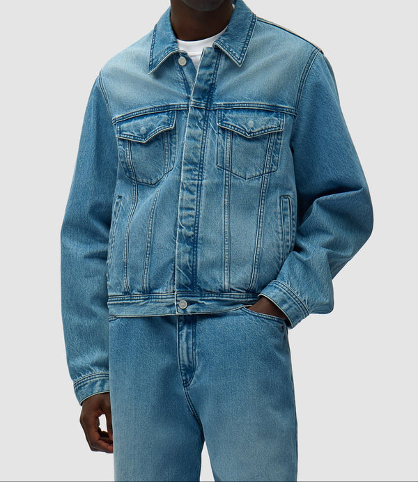 Arte Antwerp CIRCLE LOGO JEANS JACKET Bleach