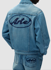 Arte Antwerp CIRCLE LOGO JEANS JACKET Bleach