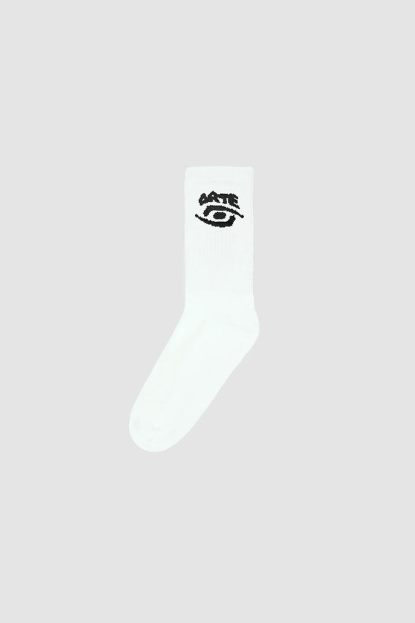 Arte Antwerp Chaussettes EYE SOCKS White — Arte Antwerp
