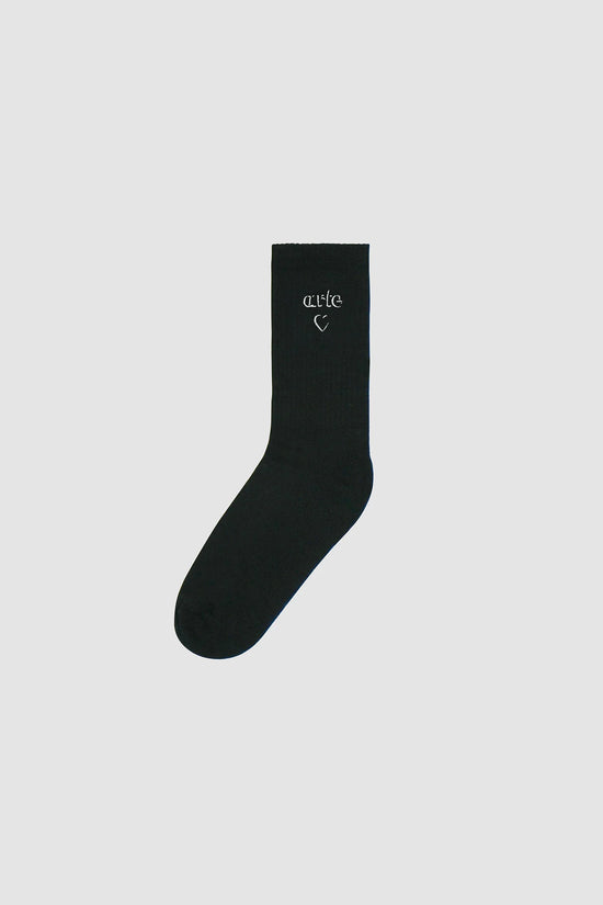Arte Antwerp Chaussettes HEART LOGO SOCKS Black — Arte Antwerp