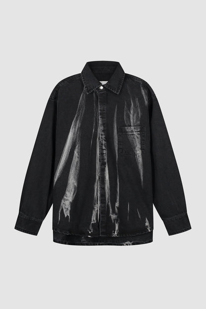 Arte Antwerp Chemise DENIM L/S SHIRT Black