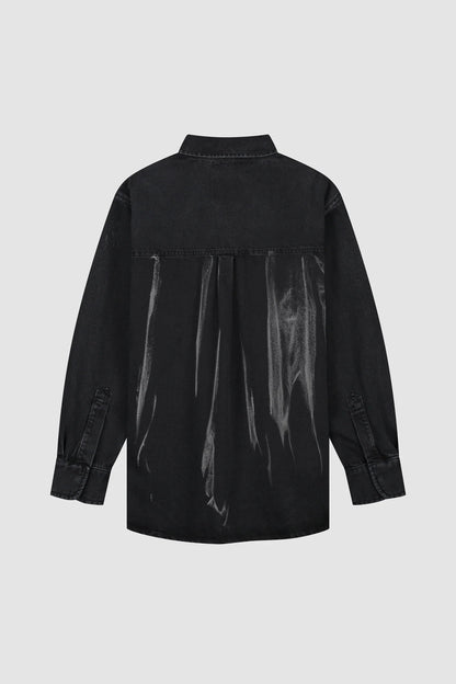 Arte Antwerp Chemise DENIM L/S SHIRT Black Back