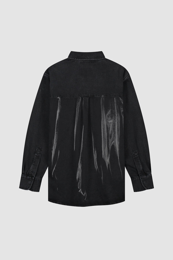 Arte Antwerp Chemise DENIM L/S SHIRT Black Back