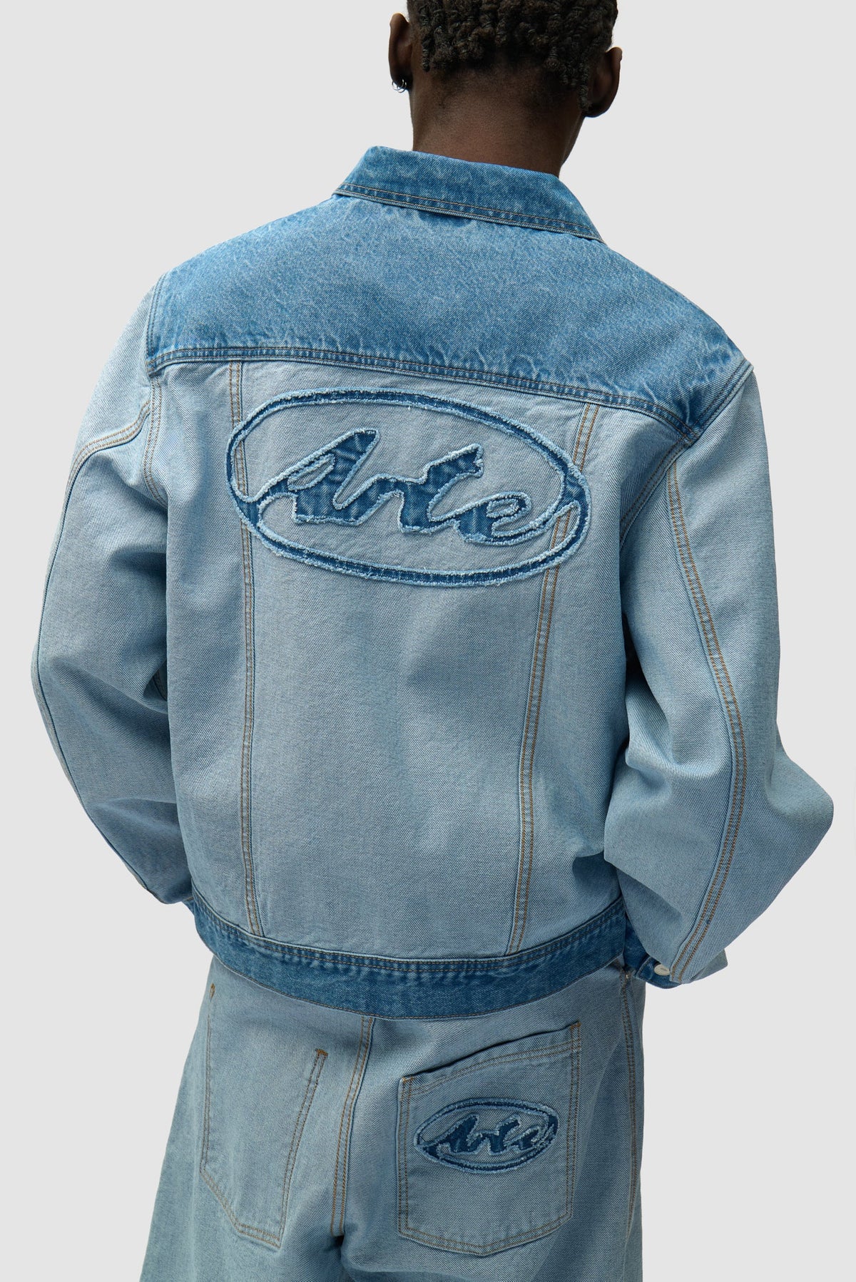 Arte Antwerp DENIM INSIDE/OUT JACKET Bleach