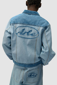 Arte Antwerp DENIM INSIDE/OUT JACKET Bleach
