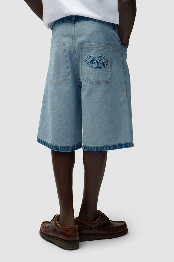Arte Antwerp DENIM INSIDE/OUT SHORTS Bleach — Arte Antwerp