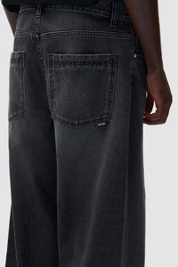 Arte Antwerp FADE WASH BAGGY PANTS Black