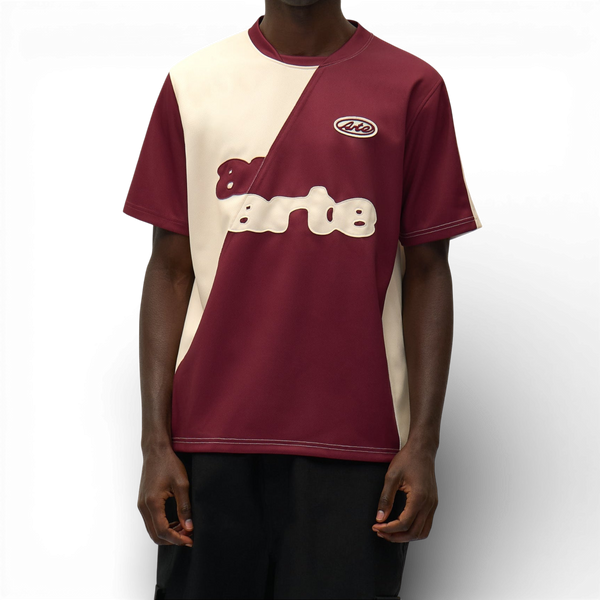 Arte Antwerp FOOTBALL TEE Bordeaux Crème — Arte Antwerp