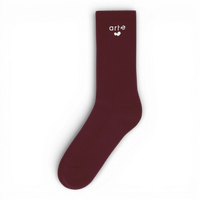 Arte Antwerp HEART LOGO SOCKS Bordeaux