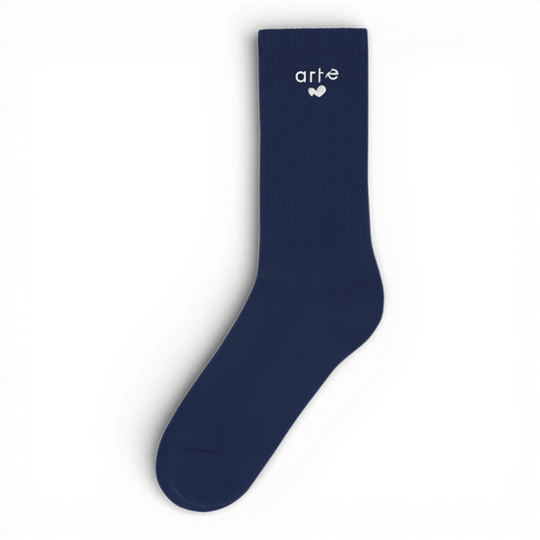 Arte Antwerp HEART LOGO SOCKS Navy — Arte Antwerp