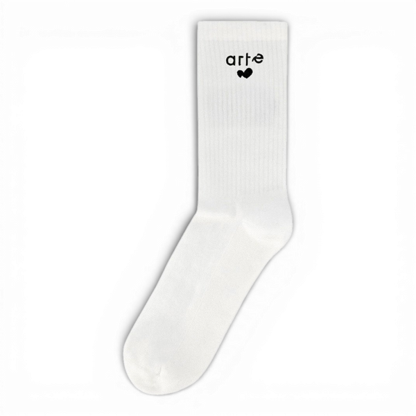 Arte Antwerp HEART LOGO SOCKS White — Arte Antwerp