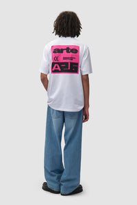 Arte Antwerp PINK SERIAL S/S TEE White