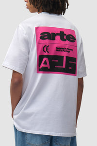 Arte Antwerp PINK SERIAL S/S TEE White