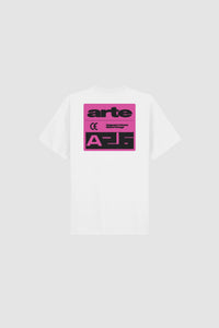Arte Antwerp PINK SERIAL S/S TEE White