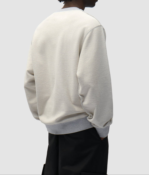 Arte Antwerp REVERSIBLE LABEL CREWNECK Grey