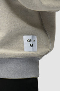 Arte Antwerp REVERSIBLE LABEL CREWNECK Grey