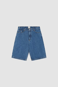 Arte Antwerp ROUND POCKET DENIM SHORTS Raw Denim