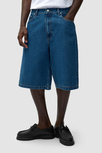 Arte Antwerp ROUND POCKET DENIM SHORTS Raw Denim