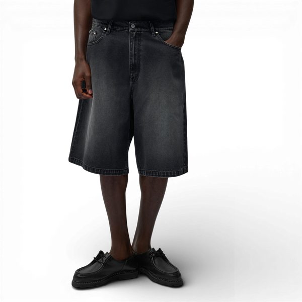 Arte Antwerp ROUND POCKET DENIM SHORT Faded Black — Arte Antwerp