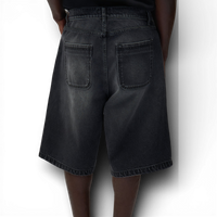 Arte Antwerp ROUND POCKET DENIM SHORT Faded Black