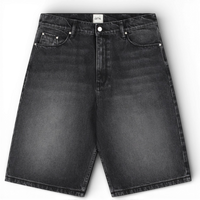 Arte Antwerp ROUND POCKET DENIM SHORT Faded Black