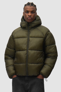 Arte Antwerp Ripstop Hooded Puffer Green