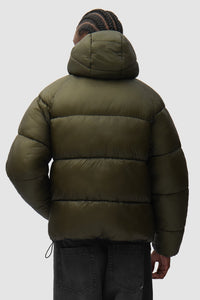 Arte Antwerp Ripstop Hooded Puffer Green